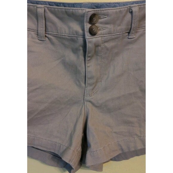 American Eagle Outfitters Stretch Women's Sz 10 Chino Khaki Shorts Slash Pockets - Picture 4 of 9